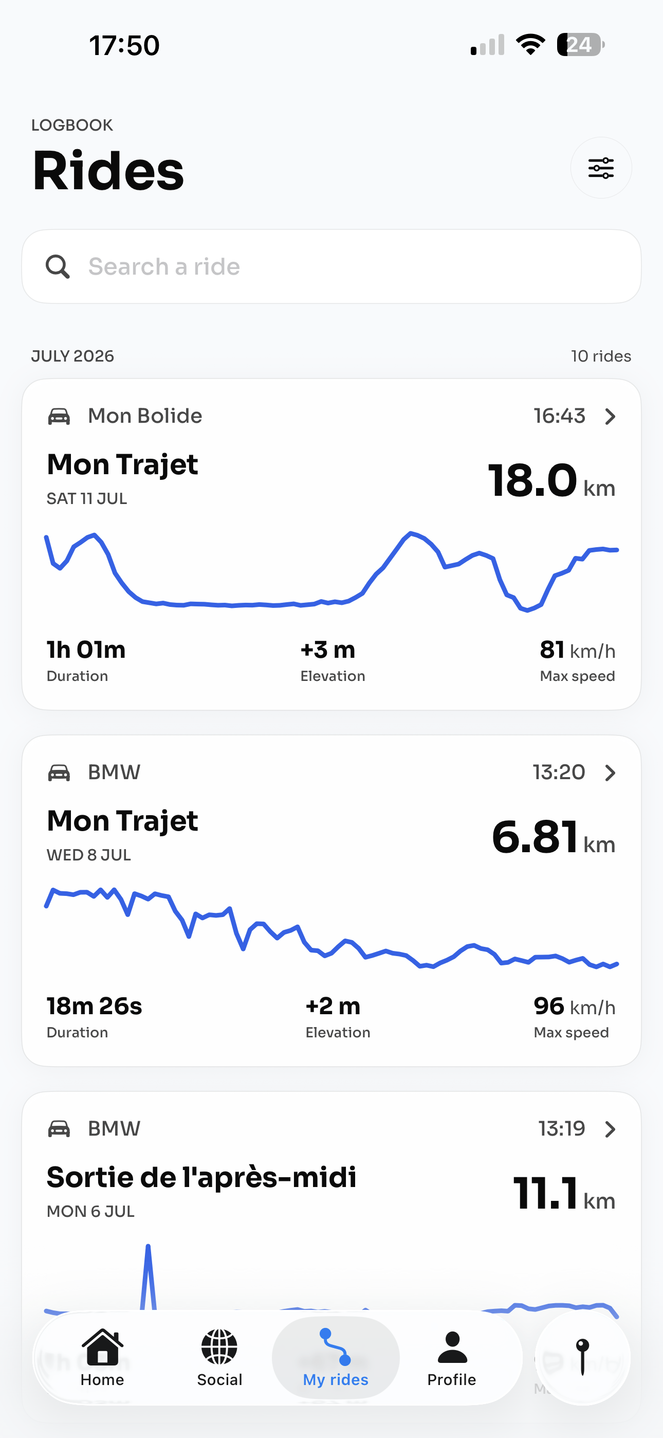Carnet de sorties et statistiques dans Revly
