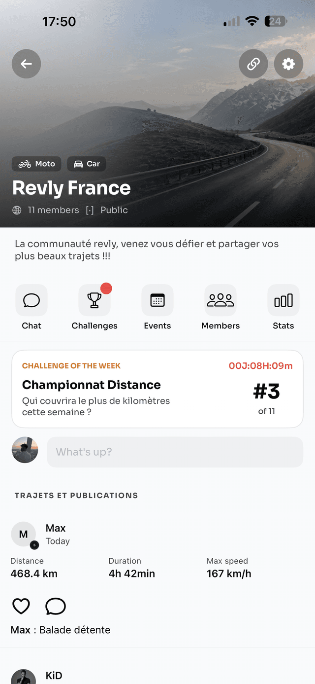 Inside the Revly app