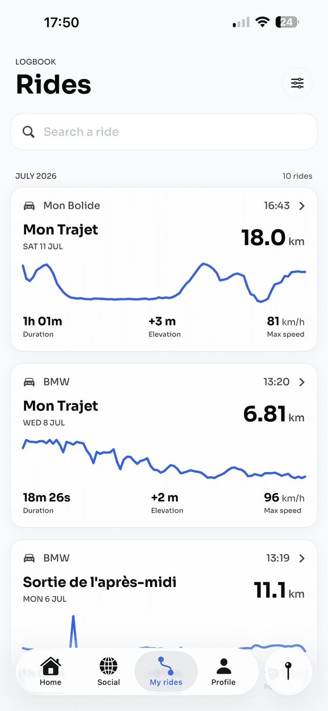 Inside the Revly app